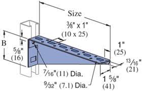 Shelf Bracket/Slots Left 26" - Click Image to Close